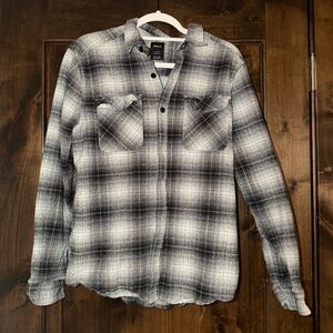 RVCA Vesuvio Long Sleeve Plaid Flannel Shirt